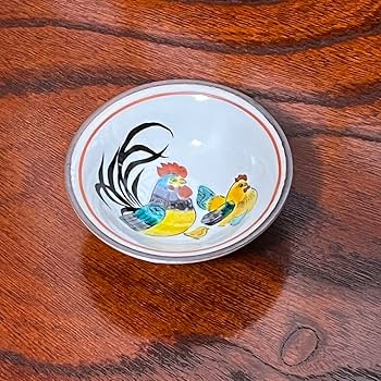 Amazon.co.jp: 九谷焼 九谷白峰 盃 杯 干支 酉 ニワトリ 鶏